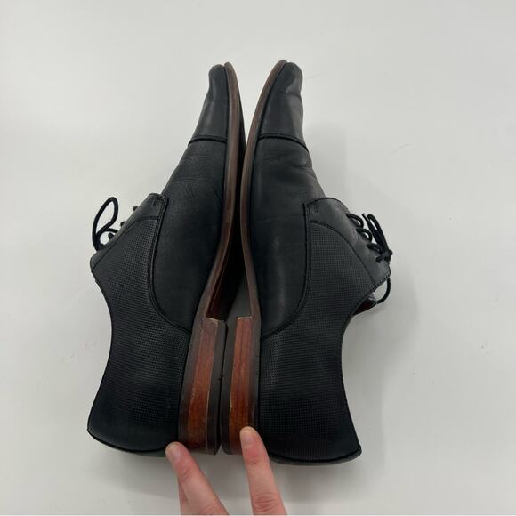 Florsheim Postino Cap Toe Oxford Black Leather Formal Men’s Shoes - Picture 6 of 9